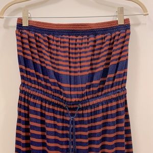 Strapless petite maxi dress